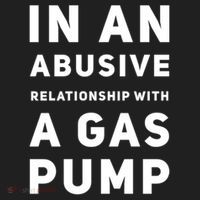 In An Abusive Relationship With A Gas Pump Prices High Gift Golf Towel thumb 3