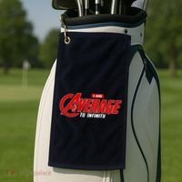 I Am Average To Infinity Golf Towel thumb 2