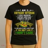 I Am A Vietnam Veteran I Served My Country T-Shirt thumb 3