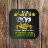 I Am A Vietnam Veteran I Served My Country Coaster thumb 0