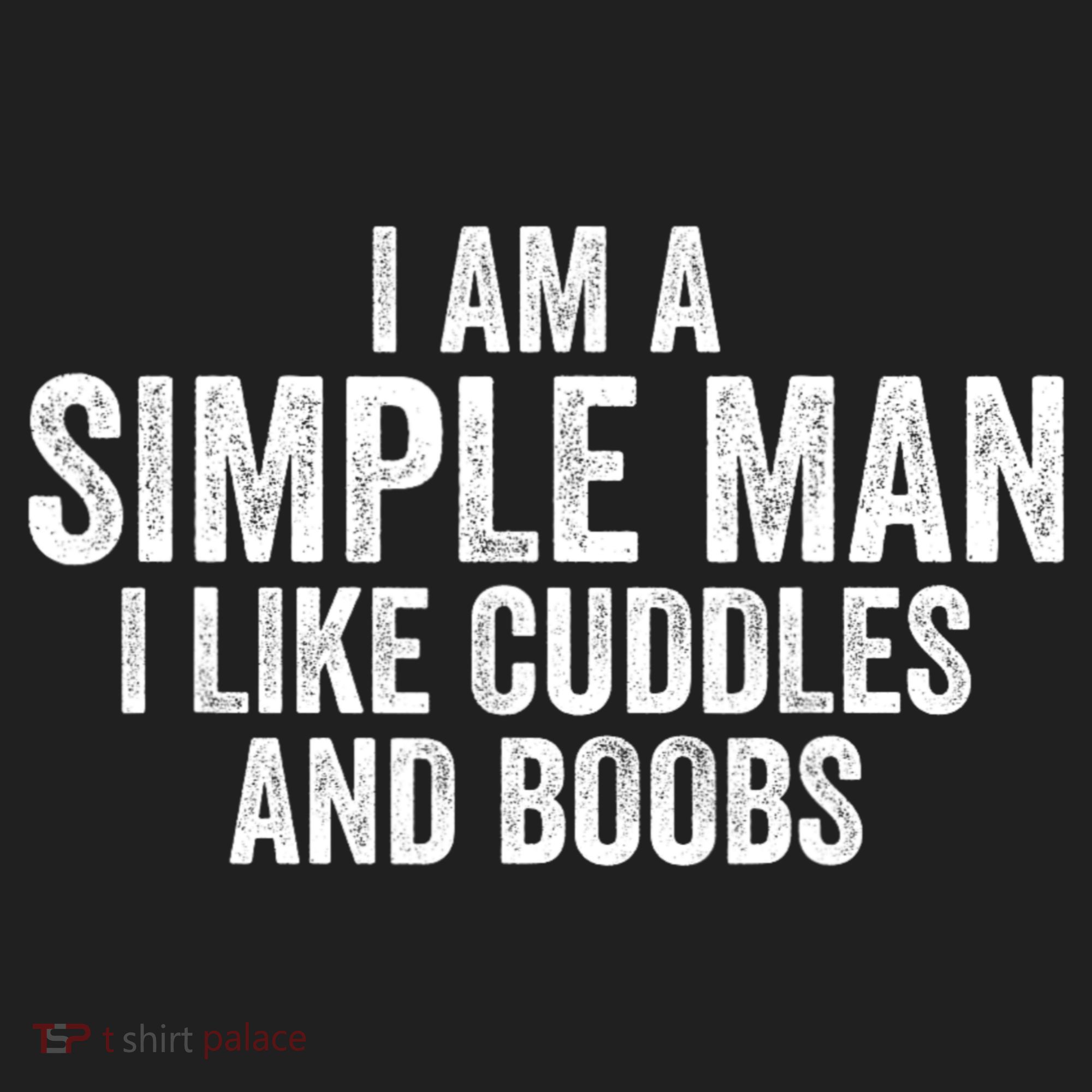 I Am A Simple Man I Like Cuddles And Boobs Funny Sarcasm Beanie