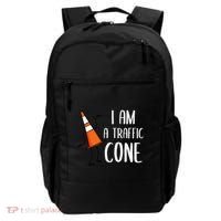 I Am A Traffic Cone Orange Lazy Easy Costumes Halloween Backpack thumb 0