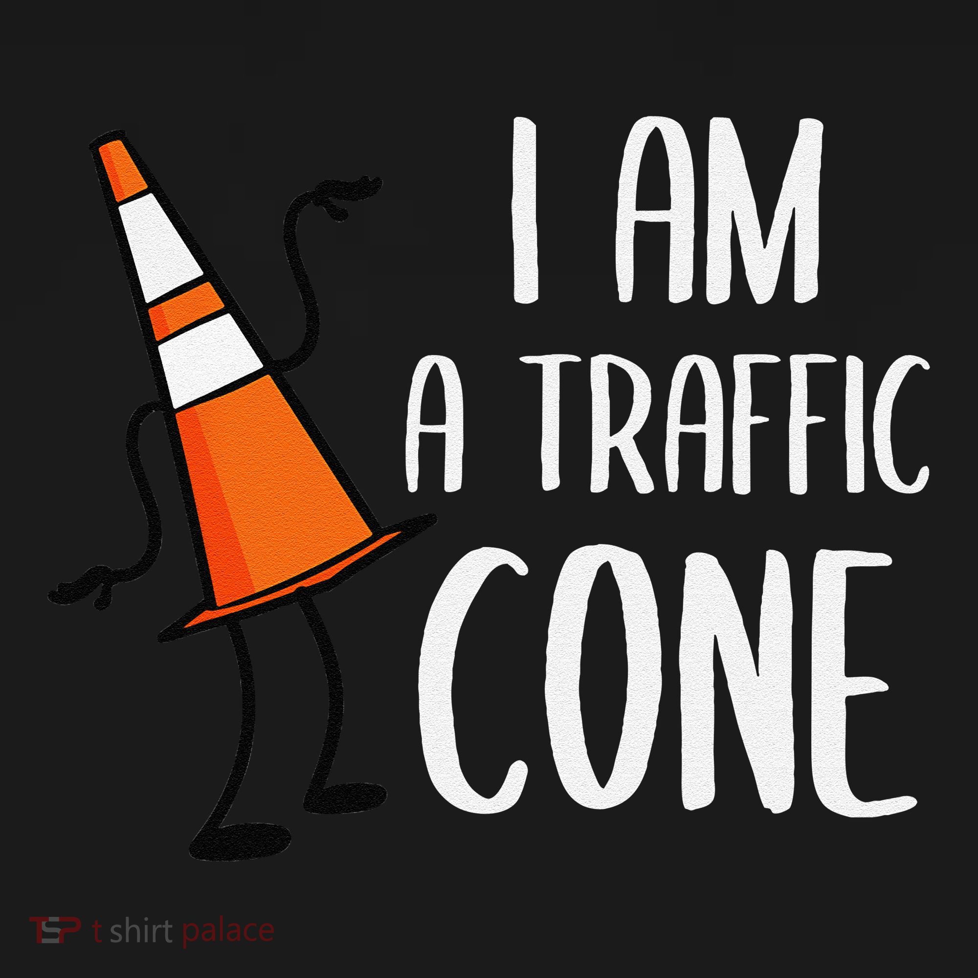 I Am A Traffic Cone Orange Lazy Easy Costumes Halloween Backpack