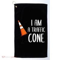 I Am A Traffic Cone Orange Lazy Easy Costumes Halloween Golf Towel thumb 0