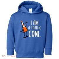 I Am A Traffic Cone Orange Lazy Easy Costumes Halloween Toddler Hoodie thumb 0