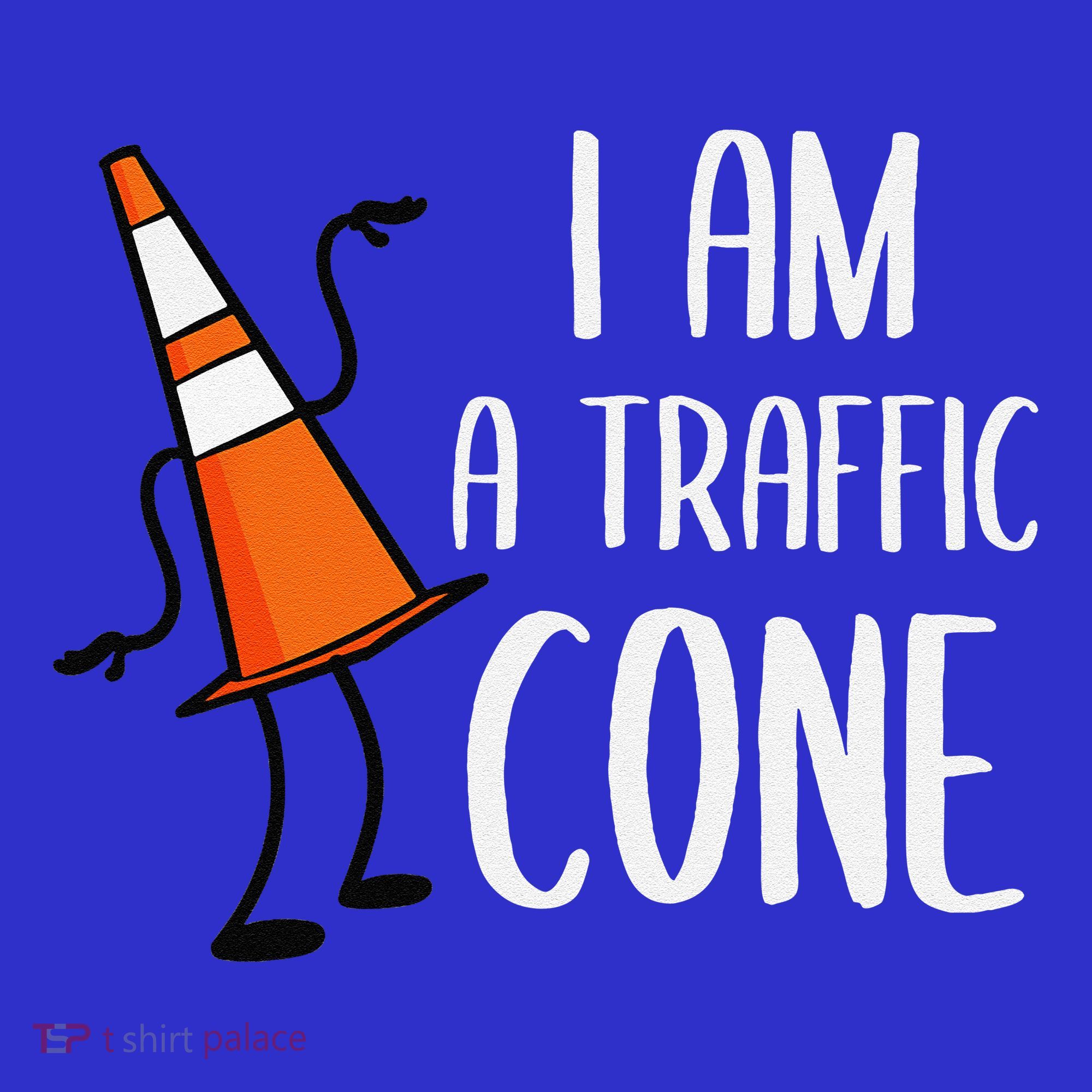 I Am A Traffic Cone Orange Lazy Easy Costumes Halloween Toddler T-Shirt