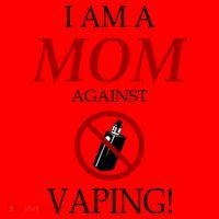 I Am A Mom Against Vaping Santa Hat thumb 1