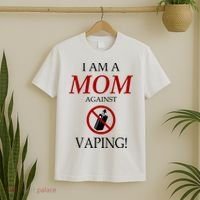 I Am A Mom Against Vaping T-Shirt thumb 2