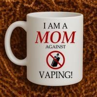 I Am A Mom Against Vaping Coffee Mug thumb 2