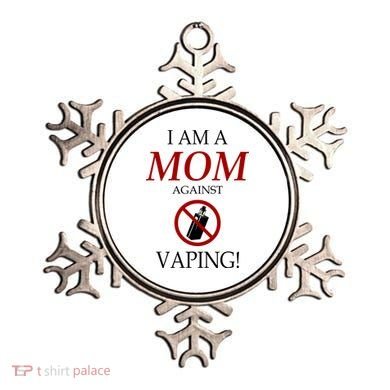 I Am A Mom Against Vaping Ornament