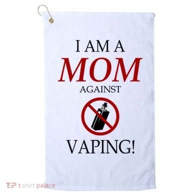 I Am A Mom Against Vaping Golf Towel