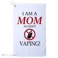 I Am A Mom Against Vaping Golf Towel thumb 0