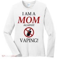 I Am A Mom Against Vaping Women's Long Sleeve Shirt thumb 0