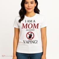 I Am A Mom Against Vaping Women's T-Shirt thumb 4