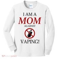 I Am A Mom Against Vaping Kids Long Sleeve Shirt thumb 0