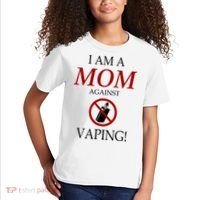 I Am A Mom Against Vaping Kids T-Shirt thumb 2
