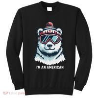 IM An AmericanFunny Greenland Polar Bear Sweatshirt thumb 0