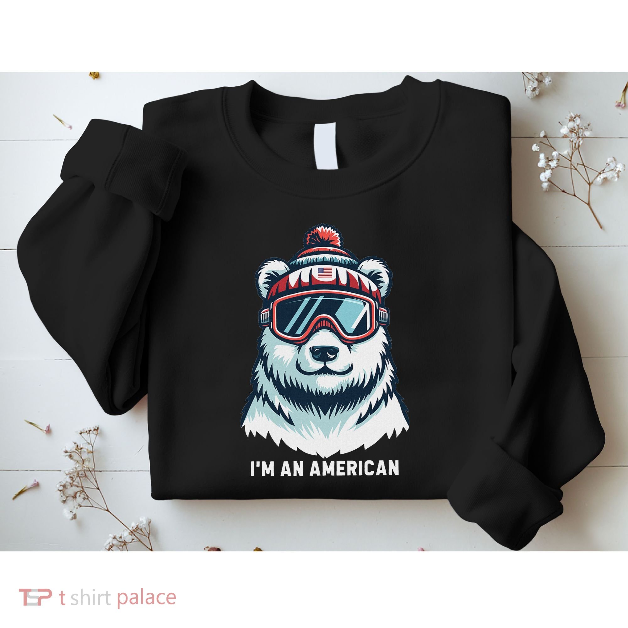 IM An AmericanFunny Greenland Polar Bear Sweatshirt