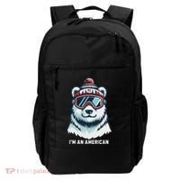IM An AmericanFunny Greenland Polar Bear Backpack thumb 0