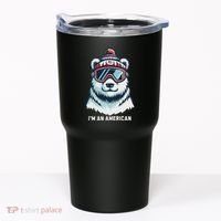 IM An AmericanFunny Greenland Polar Bear Tumbler thumb 0
