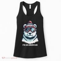 IM An AmericanFunny Greenland Polar Bear Women's Tank Top thumb 0