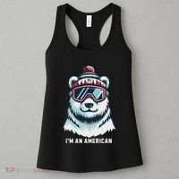 IM An AmericanFunny Greenland Polar Bear Women's Tank Top thumb 3