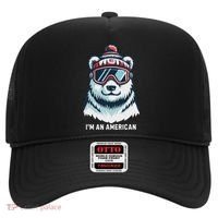 IM An AmericanFunny Greenland Polar Bear Hat thumb 0