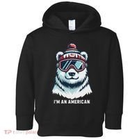 IM An AmericanFunny Greenland Polar Bear Toddler Hoodie thumb 0