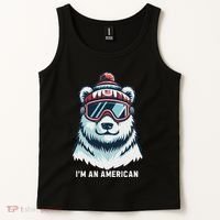 IM An AmericanFunny Greenland Polar Bear Tank Top thumb 2