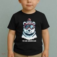 IM An AmericanFunny Greenland Polar Bear Toddler T-Shirt thumb 2