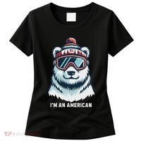 IM An AmericanFunny Greenland Polar Bear Women's T-Shirt thumb 0