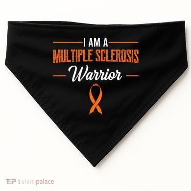 I Am A Multiple Sclerosis Warrior Multiple Sclerosis USA-Made Doggie Bandana