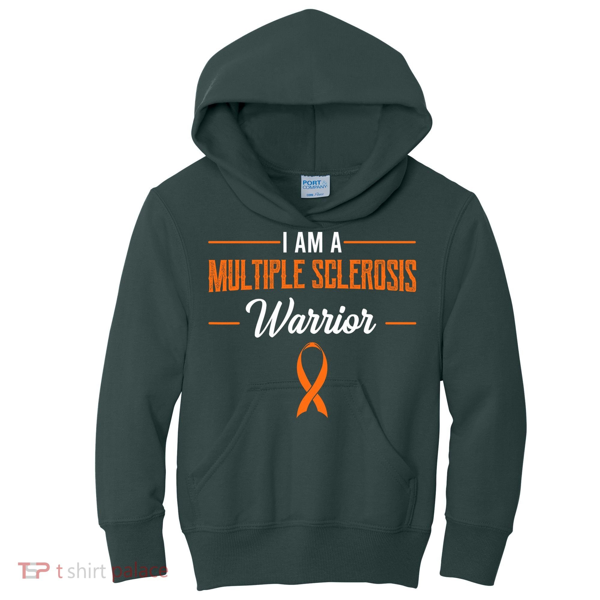 I Am A Multiple Sclerosis Warrior Multiple Sclerosis Kids Hoodie