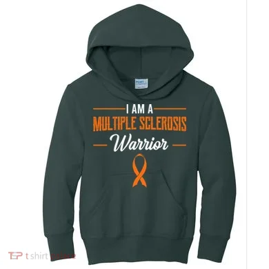 I Am A Multiple Sclerosis Warrior Multiple Sclerosis Kids Hoodie