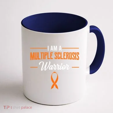 I Am A Multiple Sclerosis Warrior Multiple Sclerosis Coffee Mug back