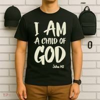 I Am A Child Of God John 112 Have Faith In Jesus Christ T-Shirt thumb 6