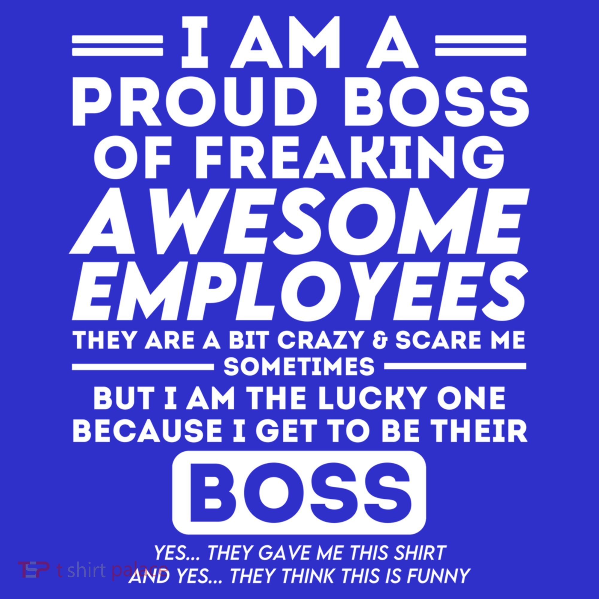I Am A Proud Boss Of Awesome Employees Funny Saying Boss Cool Gift Women's Tank Top