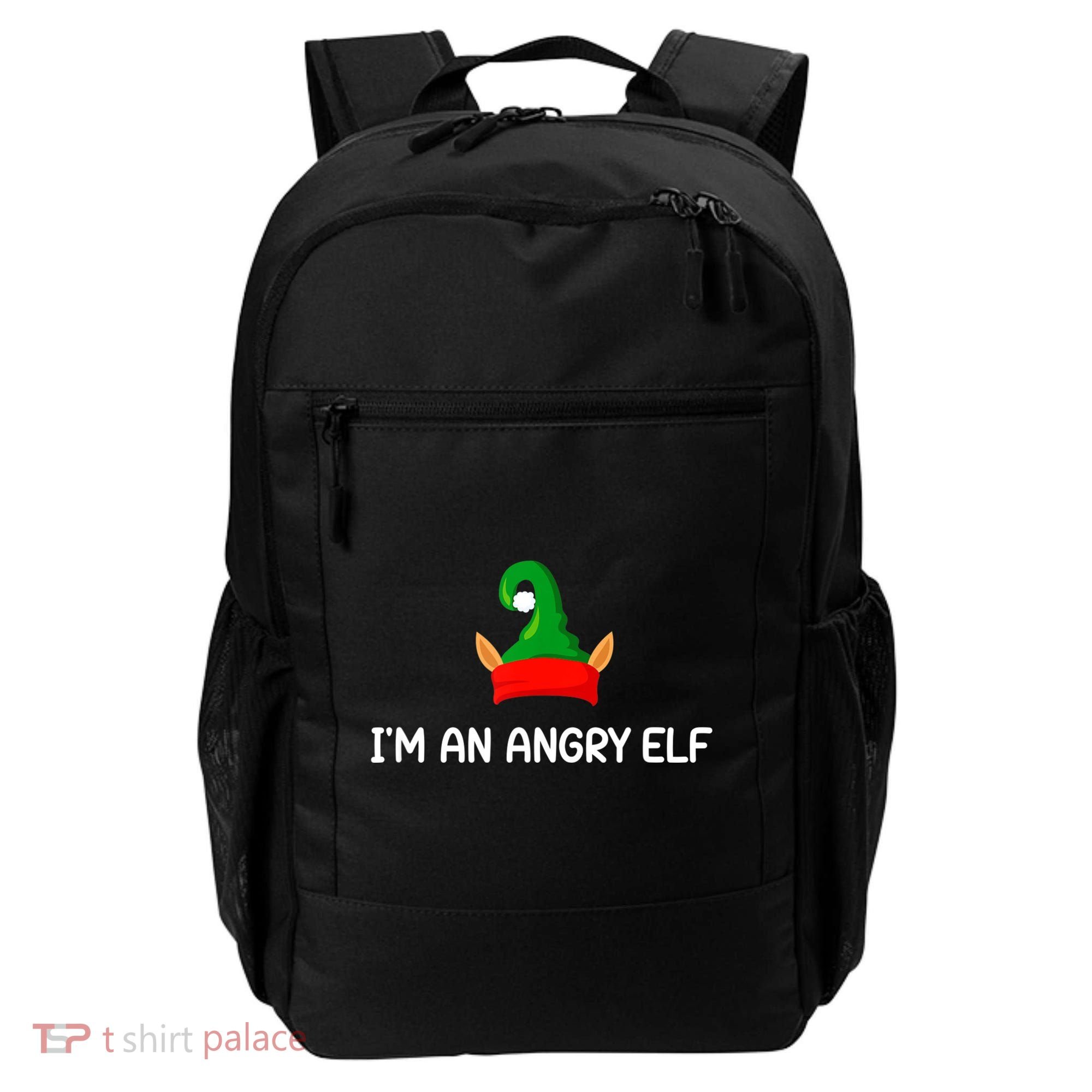 I'm An Angry Elf, Funny, Corny Christmas Jokes,, Sarcastic Backpack