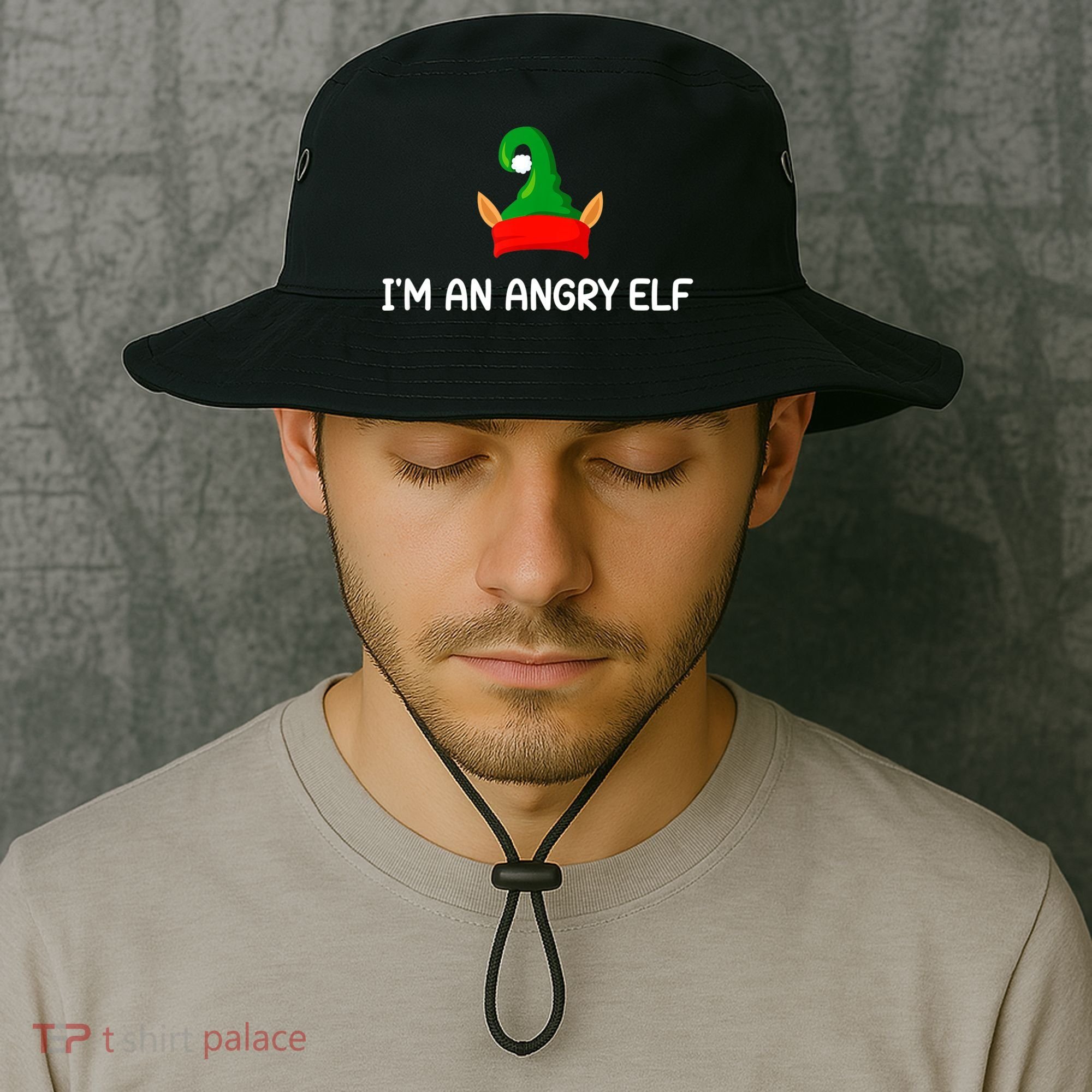 I'm An Angry Elf, Funny, Corny Christmas Jokes,, Sarcastic Bucket Hat