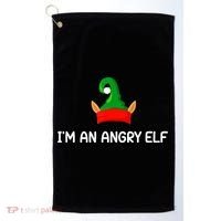 I'm An Angry Elf, Funny, Corny Christmas Jokes,, Sarcastic Golf Towel thumb 0