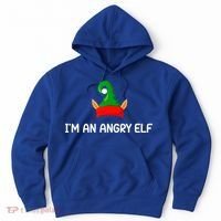 I'm An Angry Elf, Funny, Corny Christmas Jokes,, Sarcastic Hoodie thumb 0