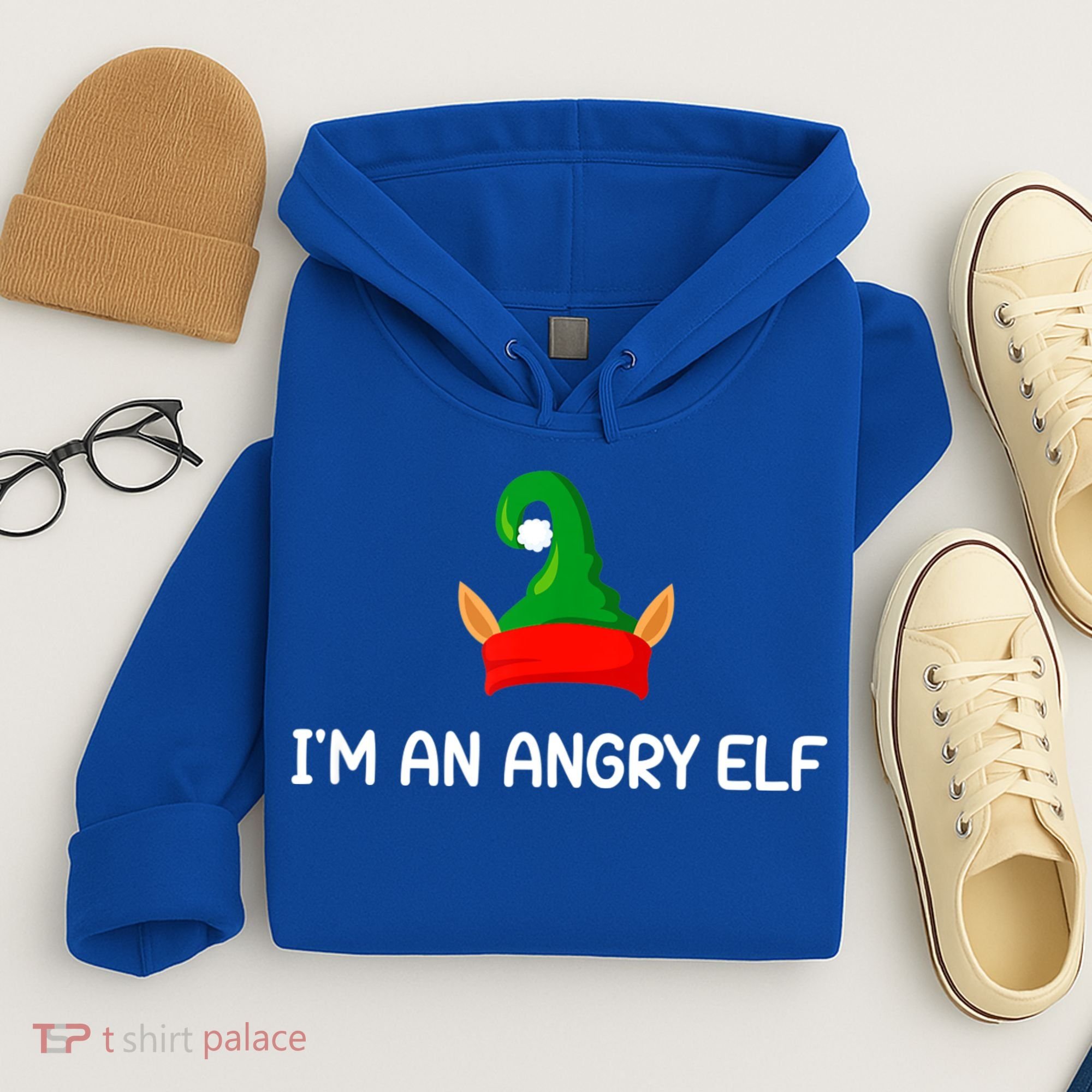 I'm An Angry Elf, Funny, Corny Christmas Jokes,, Sarcastic Hoodie