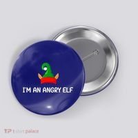I'm An Angry Elf, Funny, Corny Christmas Jokes,, Sarcastic Button thumb 0