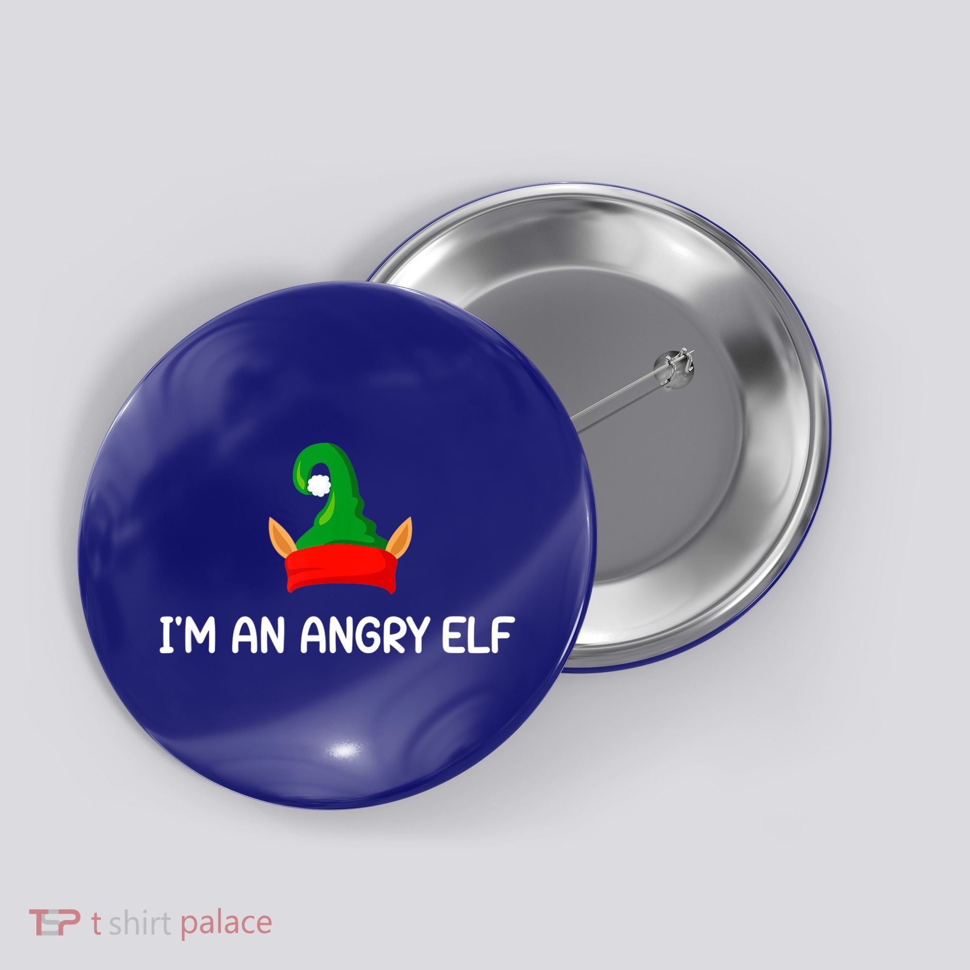 I'm An Angry Elf, Funny, Corny Christmas Jokes,, Sarcastic Button