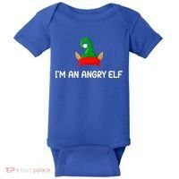 I'm An Angry Elf, Funny, Corny Christmas Jokes,, Sarcastic Baby Bodysuit thumb 0