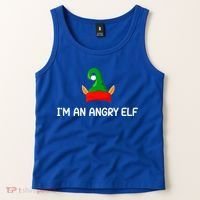 I'm An Angry Elf, Funny, Corny Christmas Jokes,, Sarcastic Tank Top thumb 2