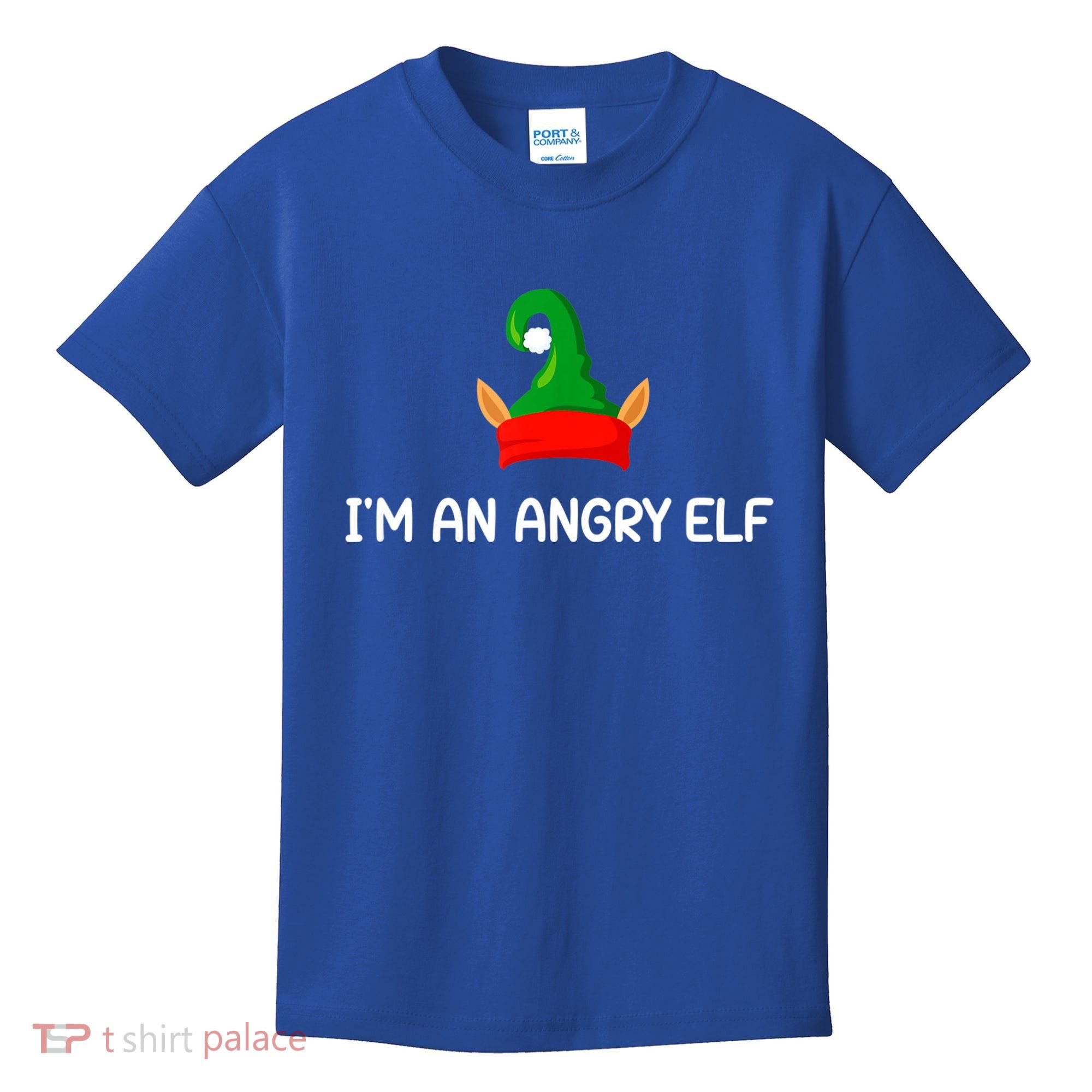 I'm An Angry Elf, Funny, Corny Christmas Jokes,, Sarcastic Kids T-Shirt