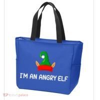 I'm An Angry Elf, Funny, Corny Christmas Jokes,, Sarcastic Tote Bag thumb 3
