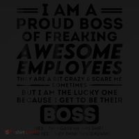 I Am A Proud Boss Of Freaking Awesome Employees | Funny Boss Apron thumb 3