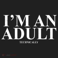 I'm An Adult Technically Funny Birthday Gift Beanie thumb 2